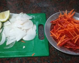 Foto del paso 1 de la receta: Filet de merluza al horno con vegetales