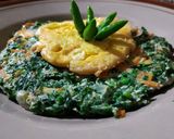 Foto langkah ke 5 dari resep Omelet bayam kuning telur.