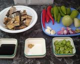 Foto langkah ke 1 dari resep Ikan asin gabus petai Cabai ijo.