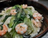 Hình bước làm 3 của món Canh mướp nấu tôm