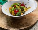 Une image de l'étape 10 de 🍋Salade 🥗 estivale 🍒quinoa 🌶️fève fraîche 🍃épinards.