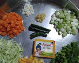 A picture of step 1 of Vegetable Soup.