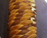 Une image de l'étape 9 de Brioche marbré, torsadé et fourré.