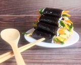 Hình bước làm 3 của món Kimbap mini