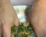 A picture of step 1 of Deconstructed Wonton Soup.