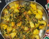 A picture of step 3 of Methi Aloo.