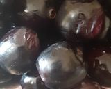 A picture of step 1 of Jamun shots(Malabar plum,Java plum or black plum).