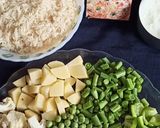 A picture of step 1 of Paneer Biryani in pressure cooker.