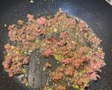 A picture of step 2 of Beef and Egg Fried Rice.
