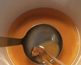 A picture of step 3 of Miso soup with kale.