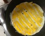 Two tone french omelette with potato filling recipe step 4 photo