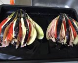 Une image de l'étape 2 de Aubergines au four farcies jambon blanc tomates scamorza pesto et moutarde de Dijon.