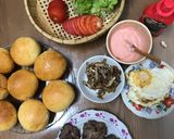 Hình bước làm 4 của món Bánh Mì Hambuger (từ nckd)