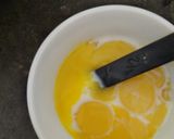 A picture of step 2 of Fluffy orange pancake with sweet and sour orange sauce.