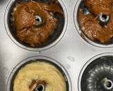 Eggless Mini Marble Cake tanpa menggunakan mixer