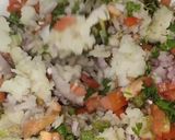 A picture of step 2 of Aloo sandwich.