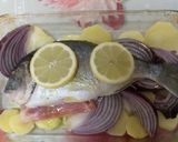 Foto del paso 3 de la receta: Dorada al horno rellena de bacon