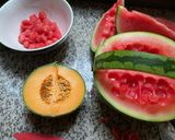 Une image de l'étape 5 de 🍉Pastèque 🍉melon🍋‍🟩farandole de fruits 🫐🍓🍇.