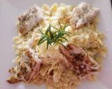 Foto del paso 3 de la receta: Pasta con huevo, leche y queso