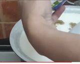 A picture of step 11 of Ghehu ki kheer.