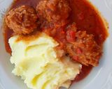 Foto del paso 3 de la receta: Albóndigas con puré de papas cremoso
