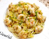Pas rețetă Spaghetti cu creveți, în sos de lămâie 3 fotografie