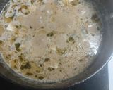 A picture of step 2 of Nawabi white paneer gravi.