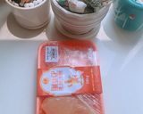 Hình bước làm 1 của món Gà áp chảo nấu nấm đông cô