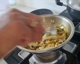 A picture of step 1 of Stir fry raw papaya with besan.
