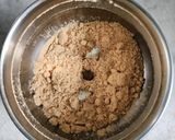 A picture of step 1 of Strawberry biscuit pudding.