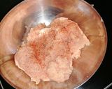 Une image de l'étape 2 de Pomme de terre farcie au poulet.