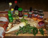 A picture of step 1 of Mike's Chinese Pork & Mushroom Dumpling Soup.