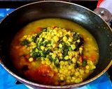 A picture of step 5 of Dal-Palak.