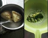 Foto del paso 1 de la receta Champiñones rellenos de patata con brócoli