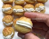 Gambar langkah 5 resipi Cream Puff.