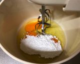 A picture of step 1 of Cherry Roll Cake🍒.