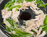 青椒金針菇炒雞絲的食譜步驟6照片