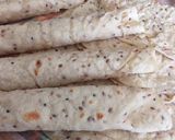 A picture of step 4 of Tortilla Bread with Seeds and Oats for Shawarma or Fajita Sandwiches.