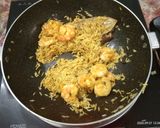 A picture of step 3 of Prawns Birayani.