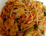 A picture of step 4 of Smoky garlic chicken noodles 😊 #mycookbook.
