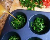 A picture of step 5 of Spinach & Egg Muffins.