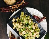 A picture of step 3 of Chestnut salad.
