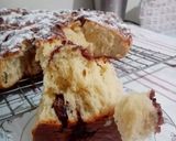 Pas rețetă Cozonac cu gem de prune, cireșe din dulceața și nucă măcinată 3 fotografie