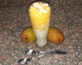 A picture of step 1 of Dalgona lassi.