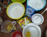 Foto langkah ke 1 dari resep Rainbow Mini Cake Kukus (MiCaKu).
