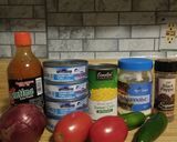 A picture of step 1 of Tuna salad.