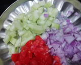 A picture of step 2 of Cucumber Salad.