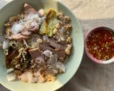 รูปขั้นตอนการทำที่ 4 ของ ยำวุ้นเส้นหมูย่างมะเขือยาวย่าง🧄🌶️