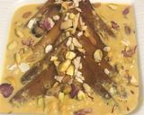 A picture of step 5 of Shahi Tukda (Indian bread pudding).