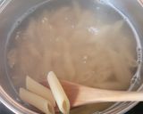 A picture of step 4 of Creamy and Spicy Chicken and Chorizo Pasta.